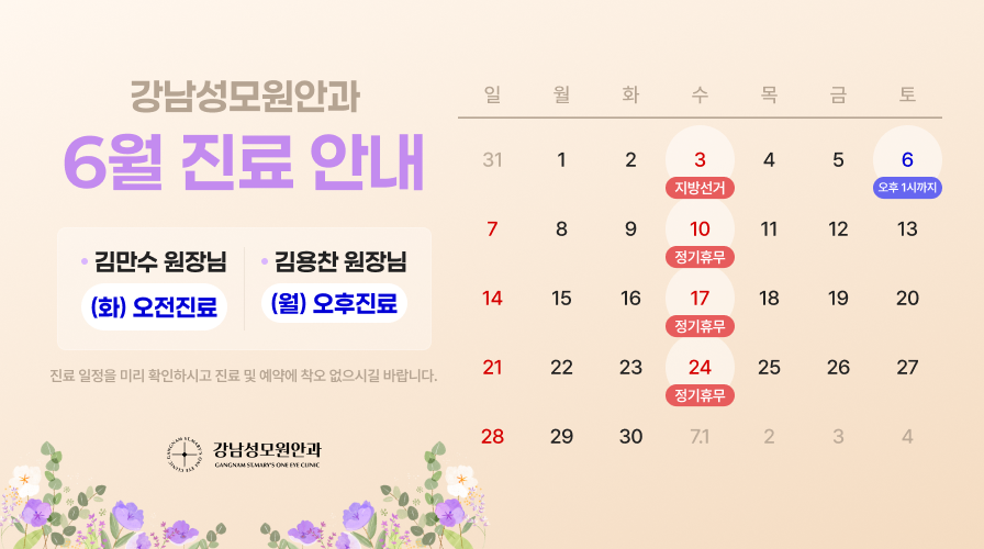 6월진료안내